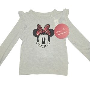 Little Sleepies Minnie Mouse Holiday Long Sleeve Tee 3T NWT